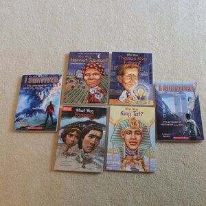 6 children's books on historical events and people